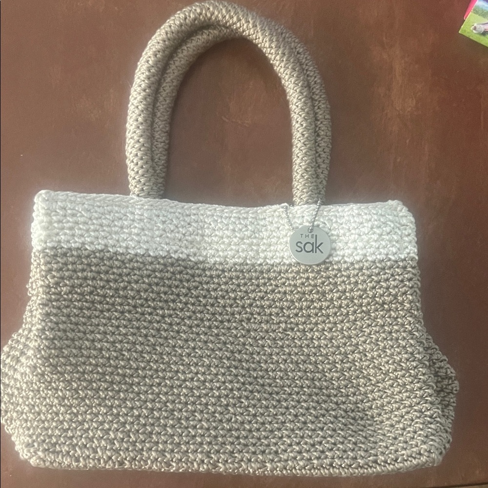 The Sak Two-Tone Tan and Cream Tote